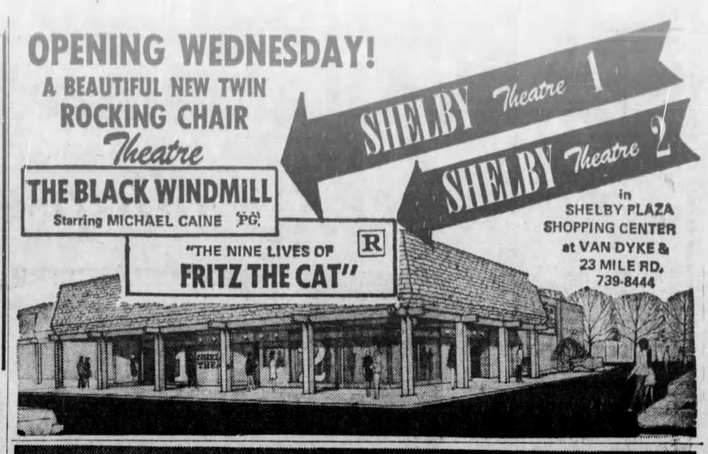 Shelby 1 & 2 - June 23 1974 Grand Opening Ad